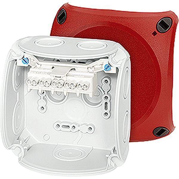 Hensel Kabelabzweigkasten 1,5-2,5 qmm 5polig, mit rotem Deckel