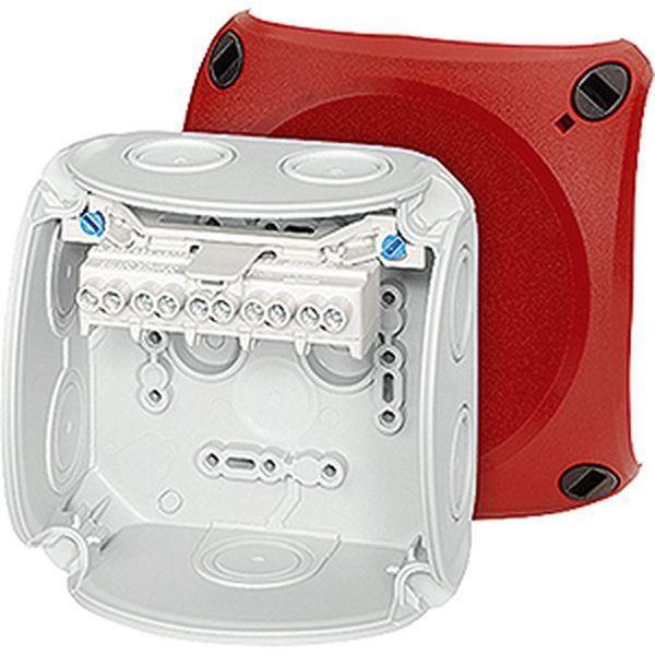 Hensel Kabelabzweigkasten 1,5-4 qmm 5polig, mit rotem Deckel