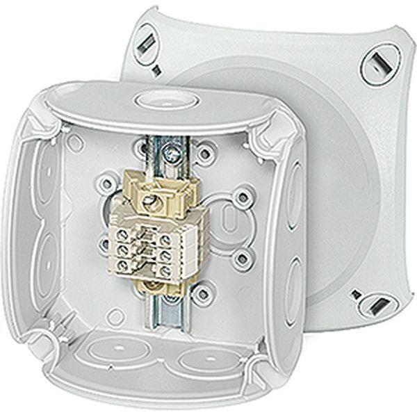 Hensel Reihenklemmenkasten 1,5-2,5 qmm, 3 Klemmen WKM, mit Außenlaschen