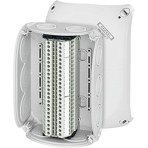 Hensel Reihenklemmenkasten 1,5-6 qmm, 24 Klemmen WT 4, mit Außenbefestigung