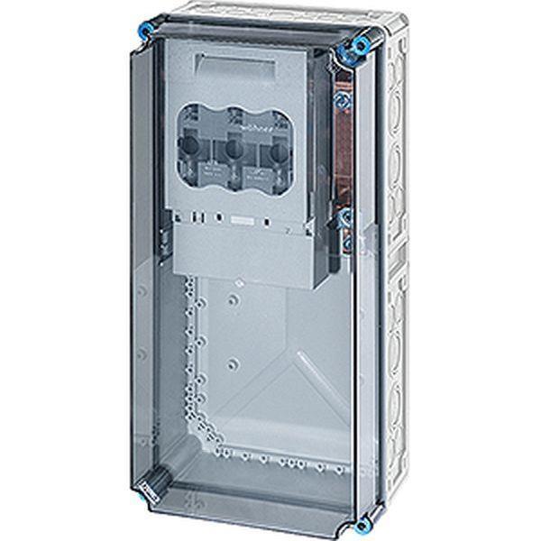 Hensel Mi-NH-Sicherungslasttrennschaltergehäuse , 1xNH 1,a. Sammels., 250A, 5pol