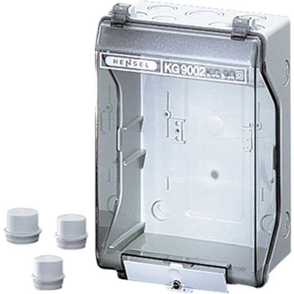 Hensel KV-Leergehäuse, Einbaumasse bei eingeb. Montageplatte 133x205x95 mm