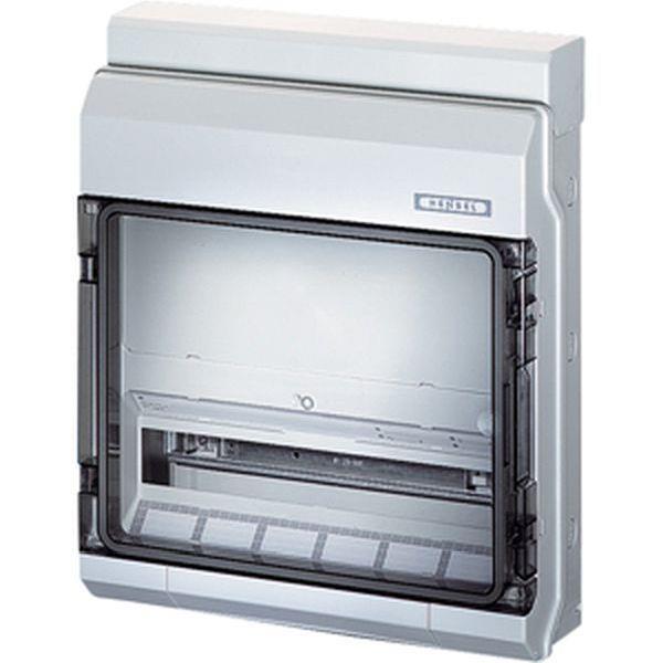 Hensel KV 90-Automatengehäuse 18 Teilungseinh. 1reih. + 1 Tragschiene