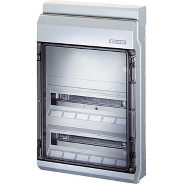 Hensel KV 90-Automatengehäuse 36 Teilungseinh. 2reih. + 1 Tragschiene