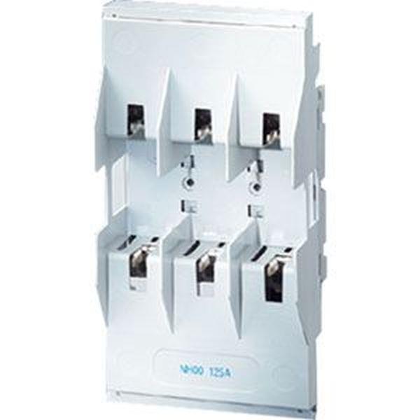 Hensel NH-00-Sicherungsunterteil, 125 A, 3polig, für Montageplatte
