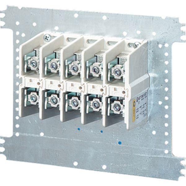 Hensel Einspeisungsklemme, 150 qmm, 5polig, auf Einbauplatte