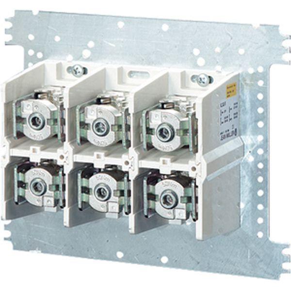 Hensel Einspeisungsklemme, 300 qmm, 3polig, auf Einbauplatte