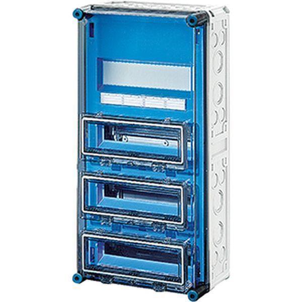 Hensel Mi-Automatengehäuse, 36 Teilungseinheiten, mit 3 Klappdeckeln