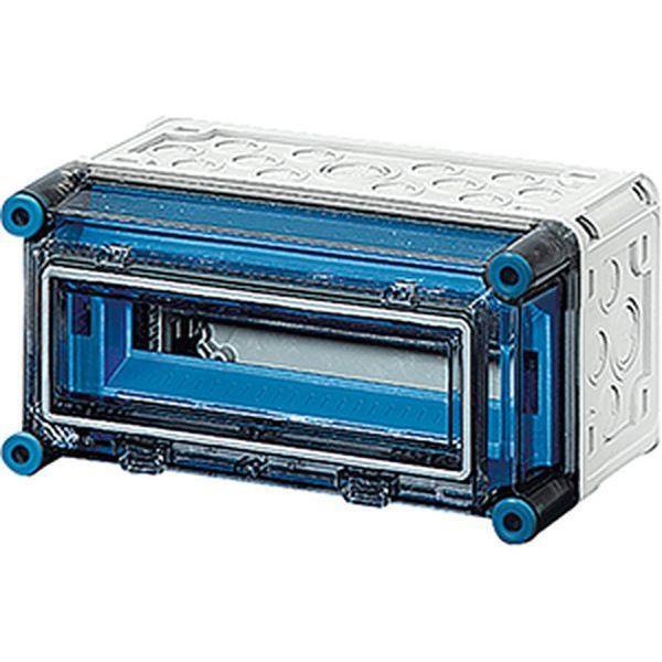 Hensel Mi-Automatengehäuse, 12 TE, mit 1 Klappdeckel, o. PE- und N-Klemmen