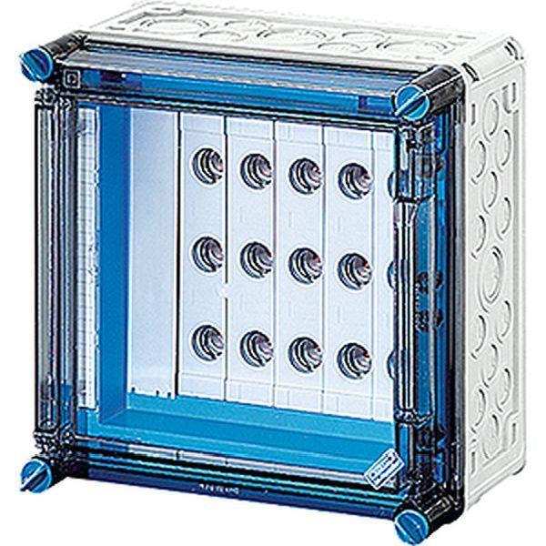 Hensel Mi-Sicherungsgehäuse, 5x3x63A, D02, E18 a. Sammelsch.250A, 5polig, Scharn