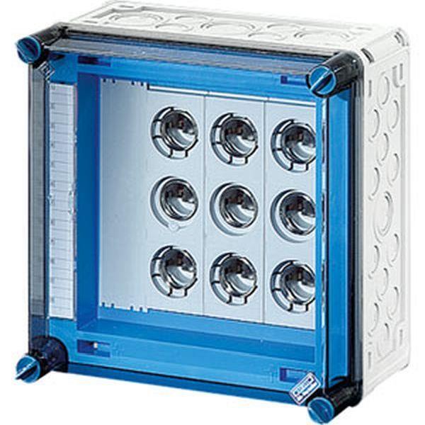 Hensel Mi-Sicherungsgehäuse, 3x3x63A, DIII, E33 auf Sammelschiene 400 A, 5polig