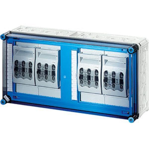 Hensel Mi-NH-Sicherungslasttrennschaltergehäuse , 4x3xNH00,a. Sammels., 630A, 5p