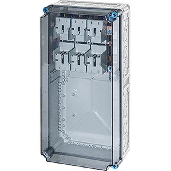 Hensel Mi-NH-Sicherungsgehäuse 1xNH 1 3polig, Sammelschiene 630 A, 5polig