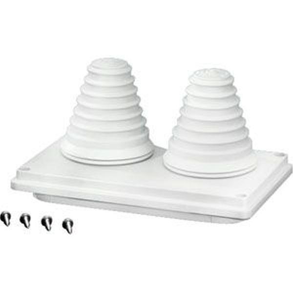 Hensel Kabeleinführungsflansch  mit 2 Kabeltülllen bis 72 mm, IP 55