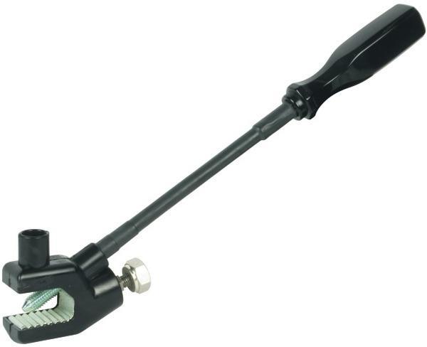 Erdungsklemme m. flexiblem Drehgriff