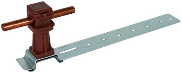 Dehn Dachleitungshalter DLH DS 8 H:36mm L:205mm Al/br. DEHNsnap