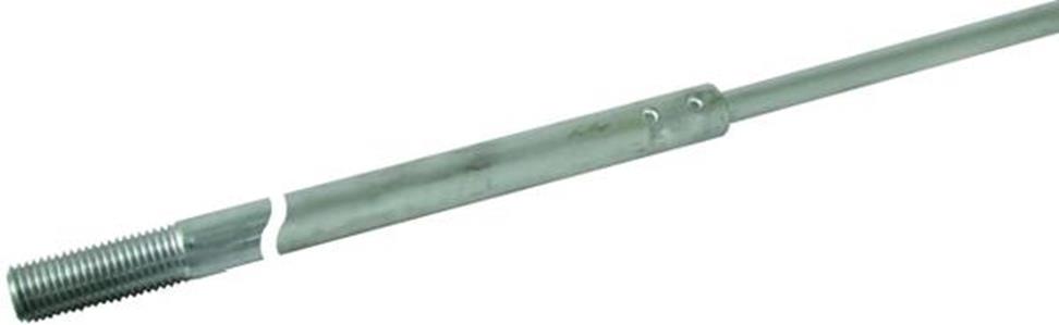 Fangstange D 16/10mm L 3000mm AlMgSi m. Gewinde M16