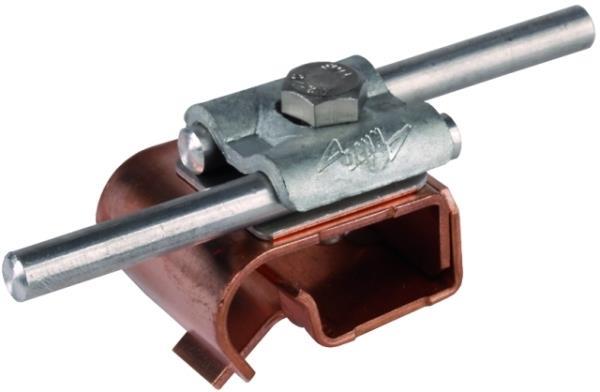 Dehn Zweimetall-Dachrinnenklemme Cu-St/t mit Doppelüberleger