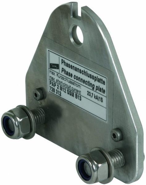 Phasenanschlussplatte 2-polig m. B 13mm