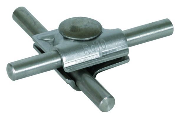 Dehn MV-Klemme MVK10 FRM10X35 V4A für Rd 10mm NIRO