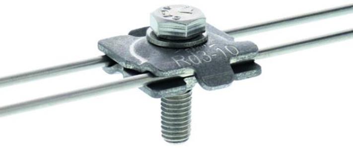 Dehn MMV-Klemme Niro V4A f. Rd 3-10mm mit M8x30