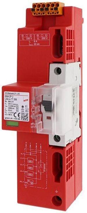 Dehn Kombi-Ableiter Typ1+2 DEHNshield DSH ZP + LS 2 LSG