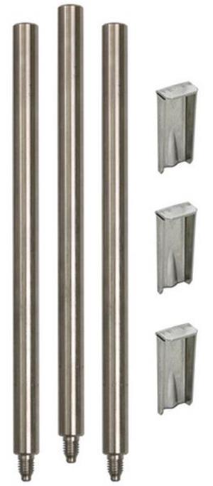 Dehn Sockelhalterstangenset SOH 3 200 V2A für Dreibeinstative