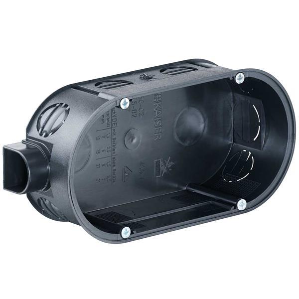 Kaiser Unterputz Doppel-Geräte-Verbindungsdose, mit Geräteschrauben