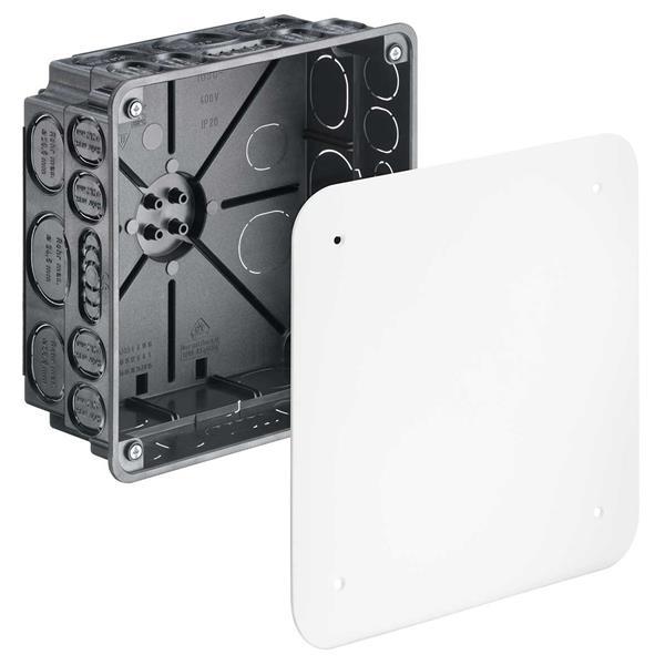 Kaiser Unterputz Verbindungskasten, 159 x 159 x 75 mm, halogenfrei, mit Deckel,