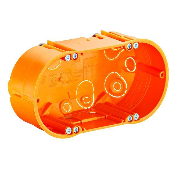 Kaiser Hohlwand Doppel-Geräte-Verbindungsdose, mit Geräteschrauben