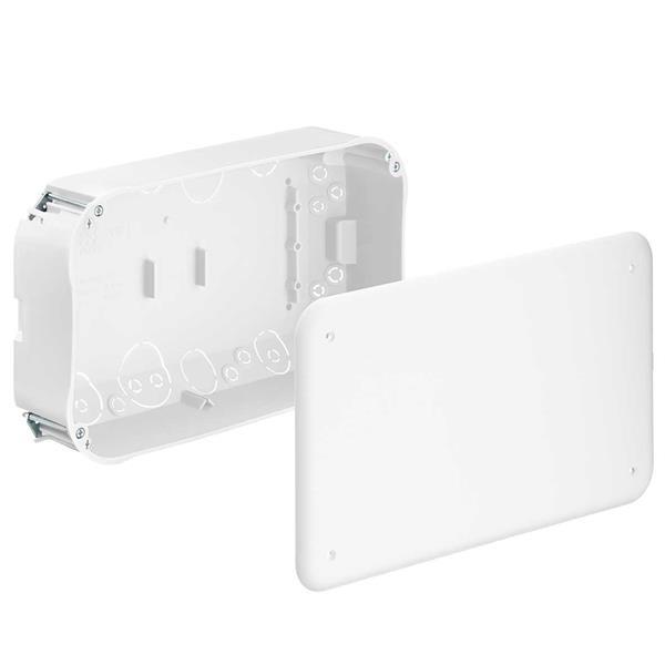 Kaiser Hohlwand Verbindungskasten, 240 x 140 x 72 mm, halogenfrei, mit Deckel, m