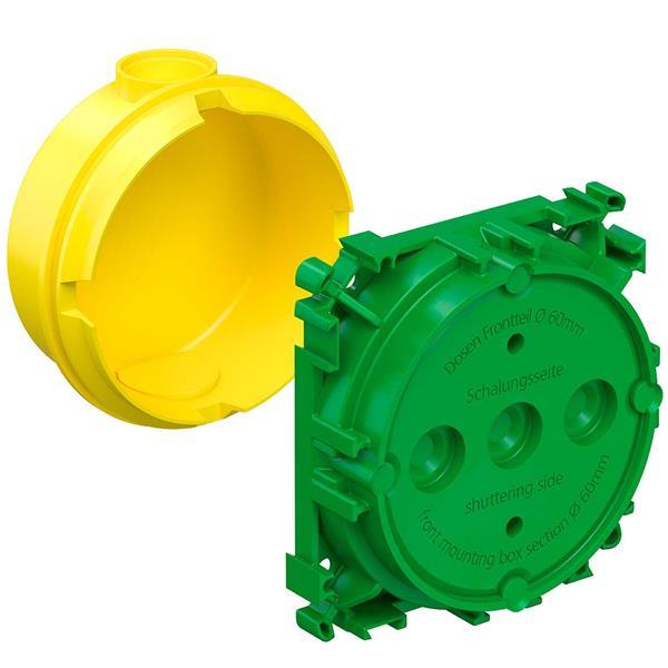 Kaiser Betonbau Gerätedose, mit Putzhaut, ohne Stützelementaufnahme, Tiefe 41 mm