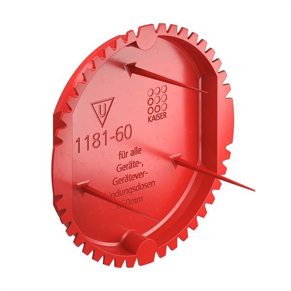 Kaiser Unterputz Signaldeckel, für Einbauöffnung Ø 60 mm