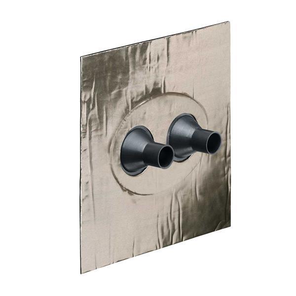 Kaiser Doppel-Rohrmanschette Ø 15-22 mm, Alu-Butyl Dichtungsmanschette, für Rohr