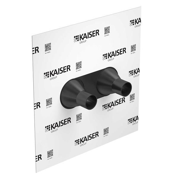 Kaiser Doppel-Rohrmanschette Ø 15-22 mm, Luftdichtungsmanschette, für Rohre