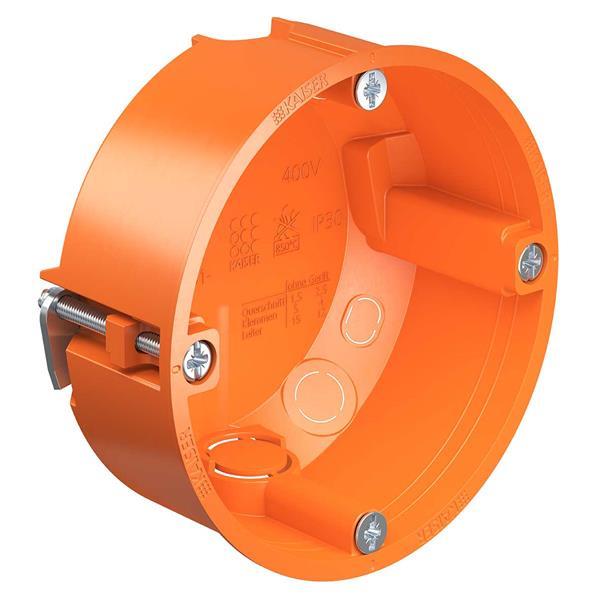 Kaiser Hohlwand Gerätedose, für dünne Beplankung, h= 35 mm, mit Geräteschrauben