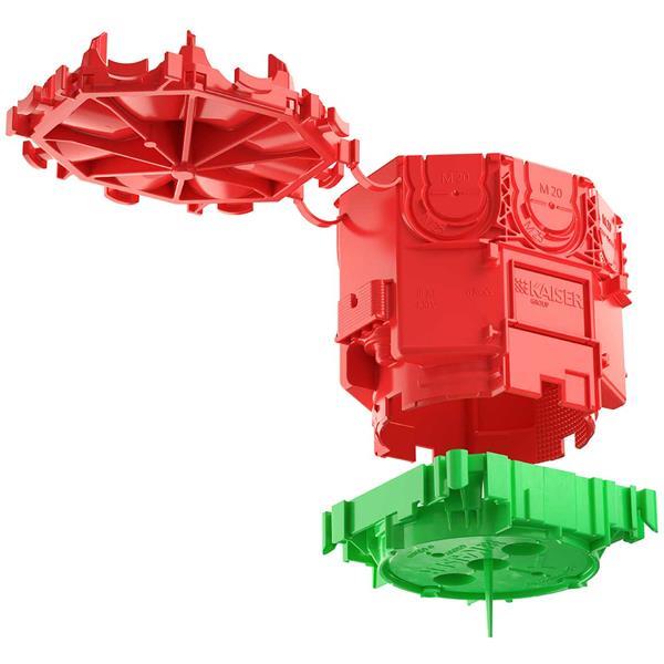 Kaiser Betonbau, B1 Decken-Verbindungsdose, 2-teilig, Auslassöffnung Ø 60 mm, Ti