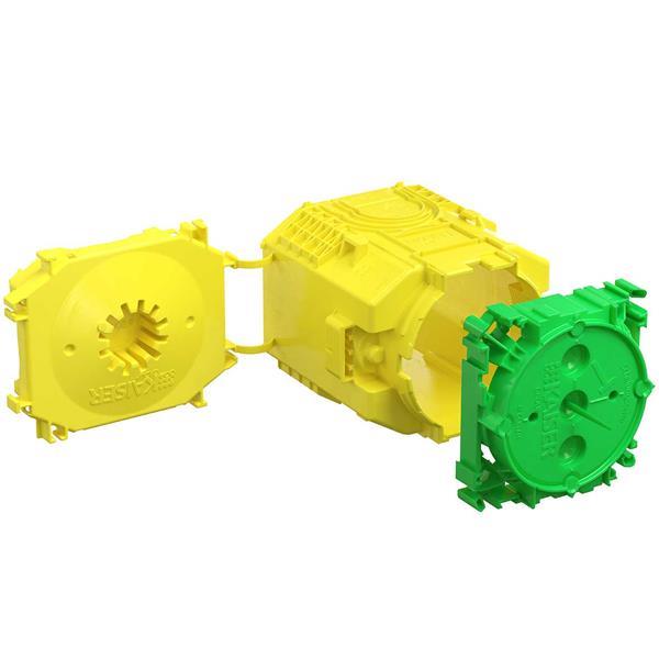 Kaiser Betonbau, B1 Großrohr-Dose, 2-teilig, Auslassöffnung Ø 60mm, Tiefe 106 mm