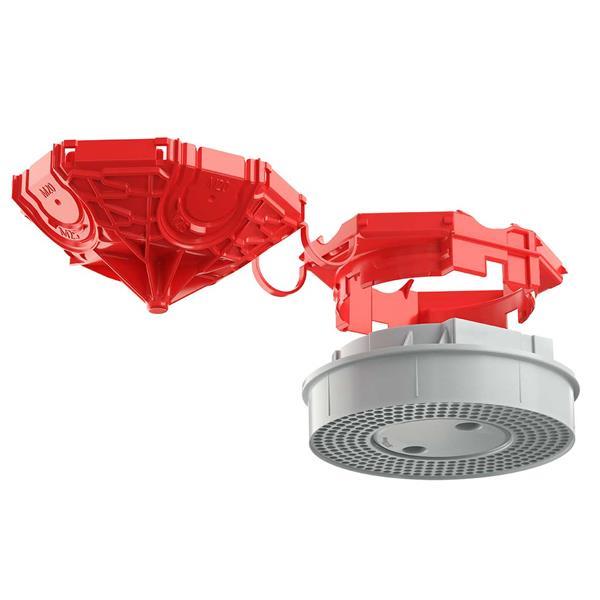 Kaiser Betonbau, B1 Universal-Deckenauslass 45°, 2-teilig, Auslassöffnung Ø 45 m