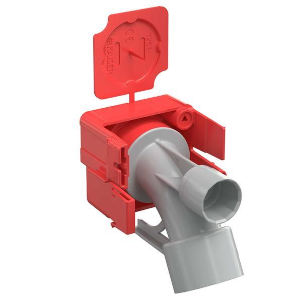 Kaiser Betonbau, B2 Wand-und Deckenkrümmer 30°, für Ø 32 mm Rohre, mit Magnetauf