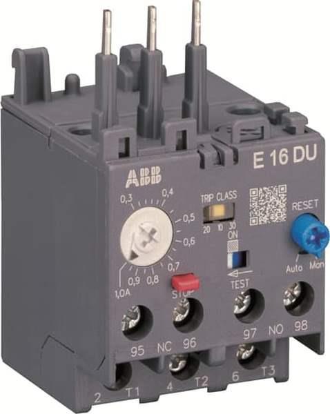 ABB E16DU-1.0 Elektronisches Überlastrelais 0,3-1,0 A, Auslöseklasse einstellbar