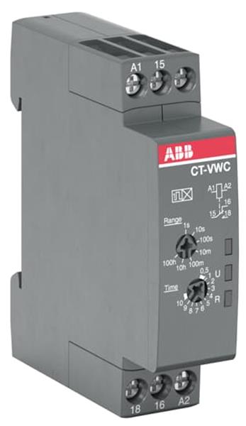 ABB CT-VWC.12 Zeitrelais, einschaltwischend 1We, 24-48VDC/24-240VAC