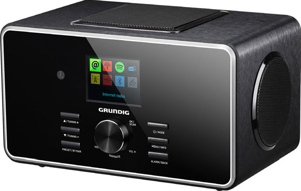GRUN Tischradio DTR 6000 X Black DAB+ Internet Radio 2.1