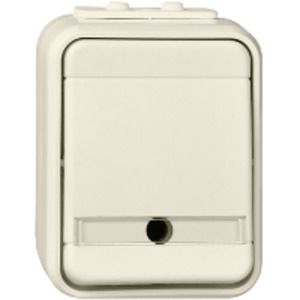 Elso Universal-Schalter mit Schrift 10A AquaTop Steckklemme perlweiß