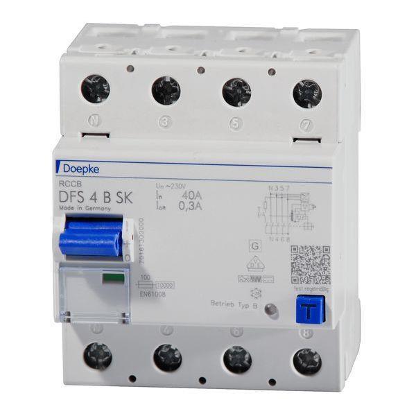 Doepke FI-Schutzschalter allstromsensitiv DFS4 040-4/0,30-B SK 4polig 40/0,3A