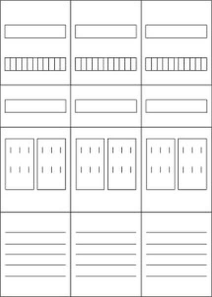 Eaton Zählerfeld ZSD-Z37B0022 3feldrig Eaton Zählerfeld ZSD-Z37B0022 3feldrig