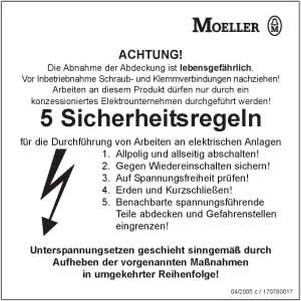 Eaton Sicherheitsregeln ZSD-SHR 5 Eaton Sicherheitsregeln ZSD-SHR 5