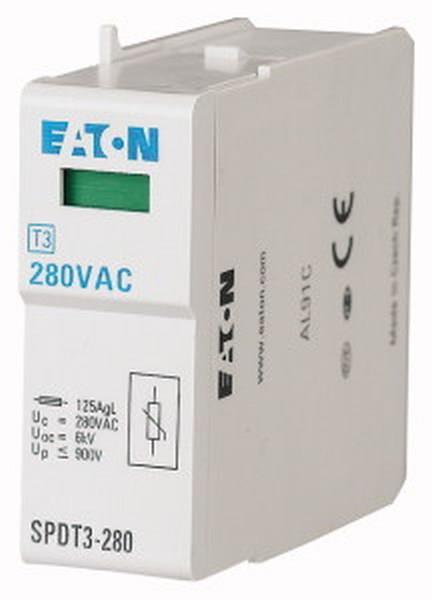 Eaton Überspannungsableiter SPDT3-280 Einsatz 280VAC 1polig Eaton Überspannungsableiter SPDT3-280 Einsatz 280VAC 1polig