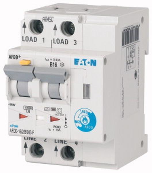 Eaton Brandschutzschalter AFDD-16/2/B/003-F 2p B16A 30mA Typ F Eaton Brandschutzschalter AFDD-16/2/B/003-F 2p B16A 30mA Typ F