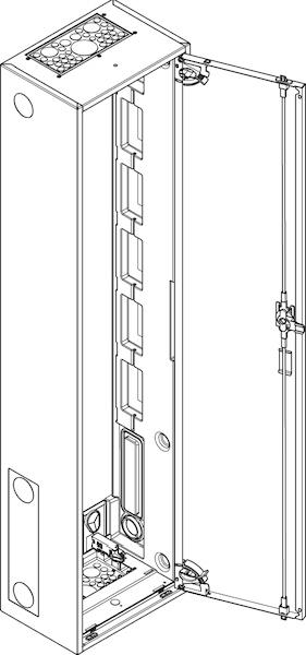 ABN Wandgehäuse schutzisoliert IP43 BxHxT: 300x1250x210mm